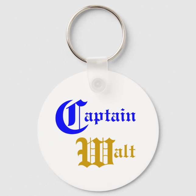 Kapten Walt - Boating Keychain Nyckelring (Framsida)
