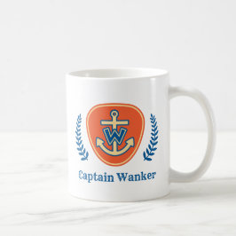 ’Kapten Wanker’ Coffee Mugg