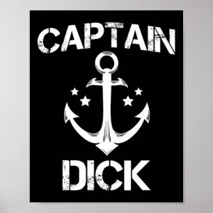 Kapten Willy Funny Birthday Personlig Namn Boa Poster
