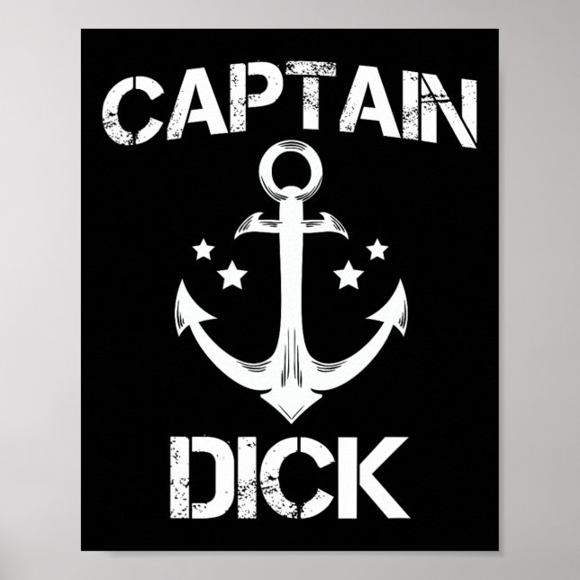 Kapten Willy Funny Birthday Personlig Namn Boa Poster (Framsidan)