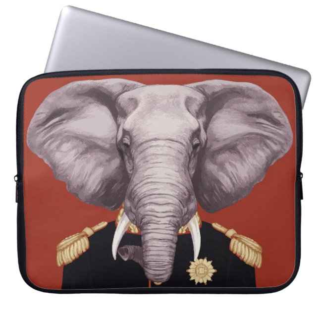 Kaptenelefant Laptop Fodral (Framsidan)