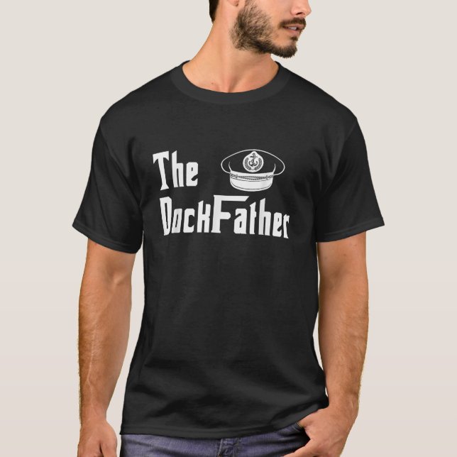 Kaptenen Far vid sjön Pappa flony, sjön, sjön T Shirt (Framsida)