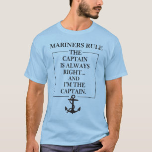 Kaptenen härskar t shirt