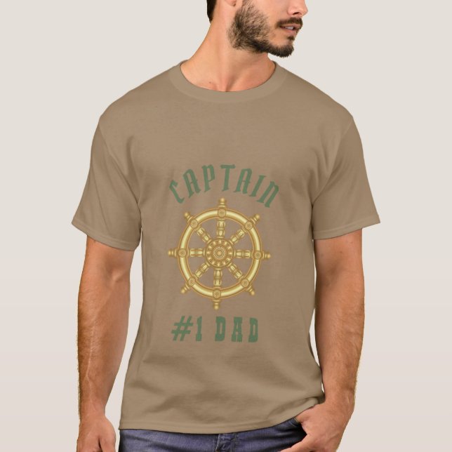 Kaptenen Khaki, kapten Khaki, Pappa Modern Far T Shirt (Framsida)