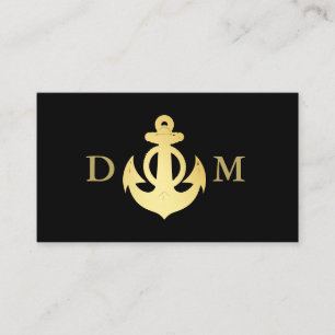 Kaptenen Monogram Black vid sjön Visitkort
