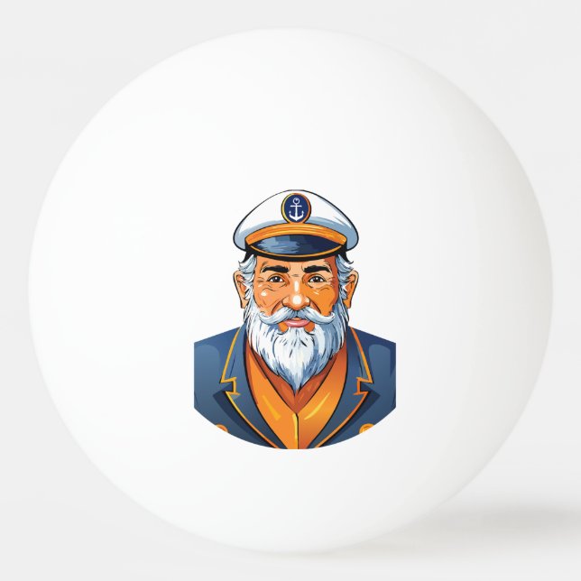 Kaptenen på fartyget pingisboll (Framsidan)