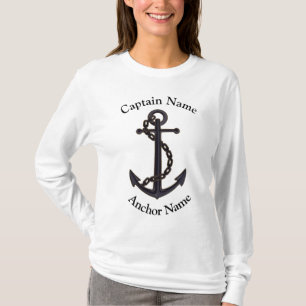 Kaptenens egen namnbåt och ankarbesättning T-shi T Shirt