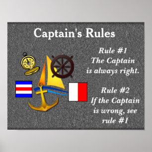 Kaptenens Regler_ poster