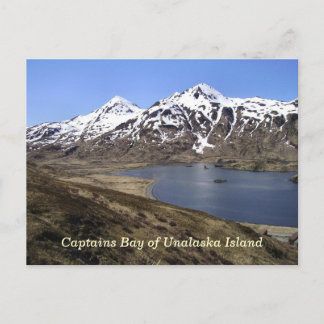 Kaptener Bay of Unalaska Island Vykort