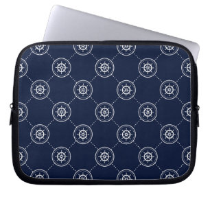 Kaptener rullar mönster laptop fodral