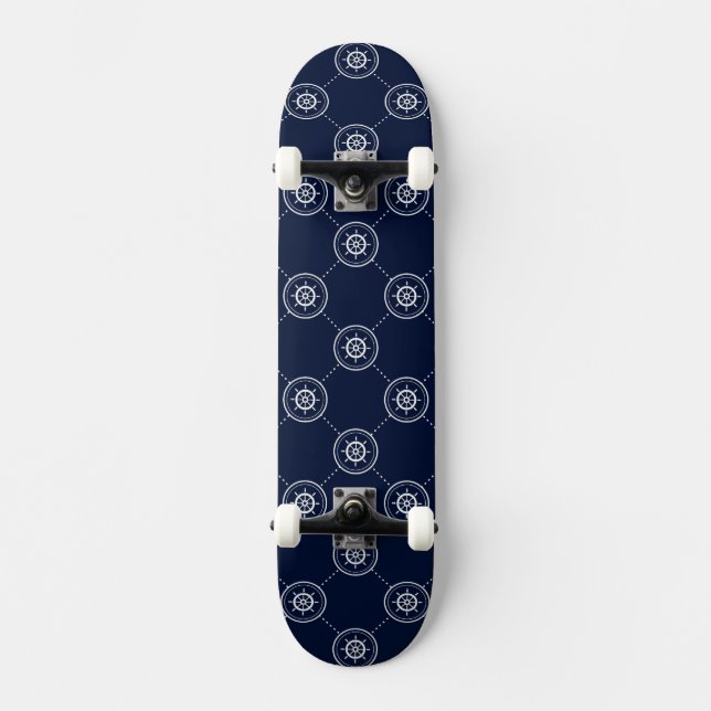 Kaptener rullar mönster mini skateboard bräda 18,7 cm (Framsida)