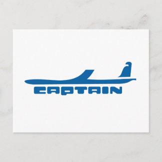 Kaptenflygplansdesign Vykort