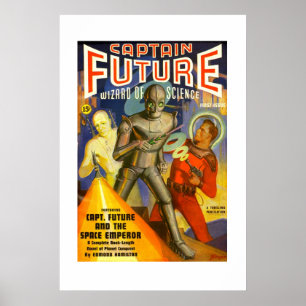 Kaptenframtidsträmassa täcker affischen poster