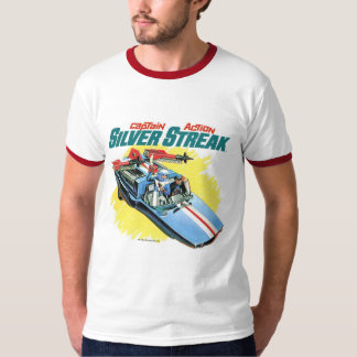 Kaptenhandlingsilver görar strimmig t-shirt