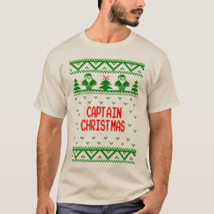 Kaptenjulen semestrar den fula skjortan för tröj t-shirt
