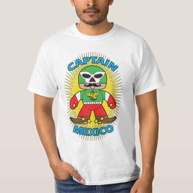KaptenMexico skjorta T Shirt (Framsida)