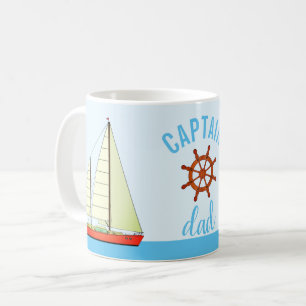 Kaptenpappasegelbåtar Kaffemugg