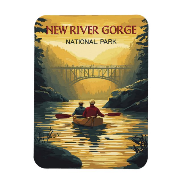 Kaptivering New River Gorge National Park Magnet (Vertikal)