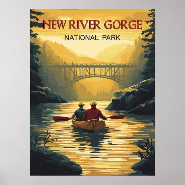 Kaptivering New River Gorge National Park Poster (Framsidan)