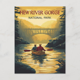 Kaptivering New River Gorge National Park Vykort