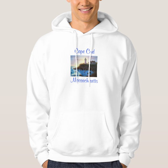 Kaptormassa Nobska fyr, sötskjorta Hoodie (Framsida)
