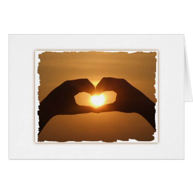 Kapture Moments Sunset Hälsningskort (Framsidan Horizontal)