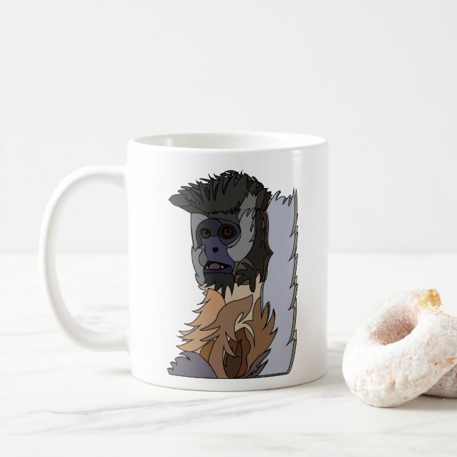 Kapucinapa Kaffemugg (Med munk)