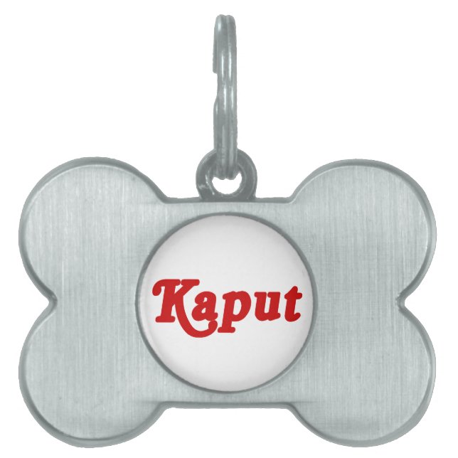 KAPUT ♦ ARBETA INTE ♦ ID-bricka HUSDJUR (Framsidan)