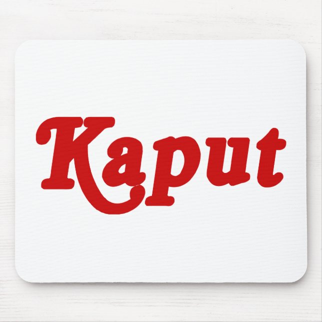 KAPUT ♦ ARBETA INTE ♦ MUSMATTA (Framsidan)