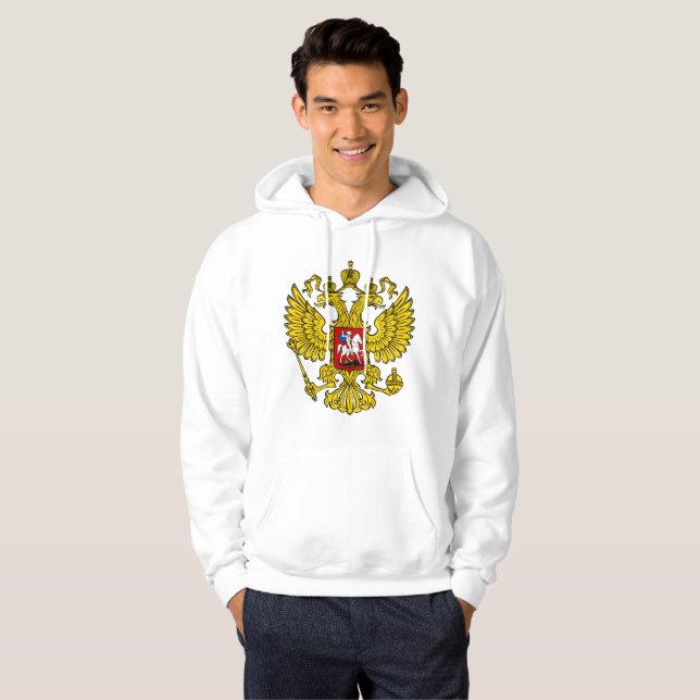 Kaputzenpulli Russlandwappen Sweatshirt (Hel framsida)