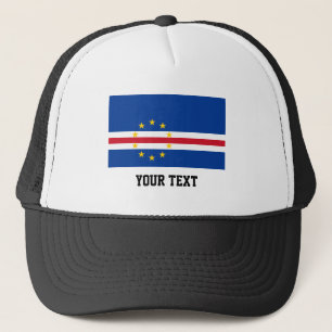 Kapverdisk flagga truckerkeps