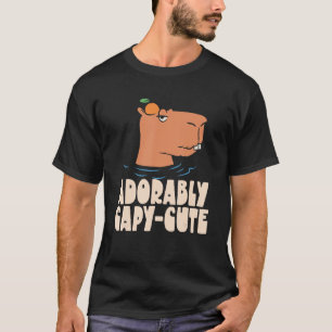 Kapy Cute Animal Capybaras Rodent Capyba T Shirt