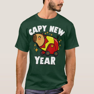 Kapy nyår Cute Kawaii Capybara nyår 2024 t Shirt