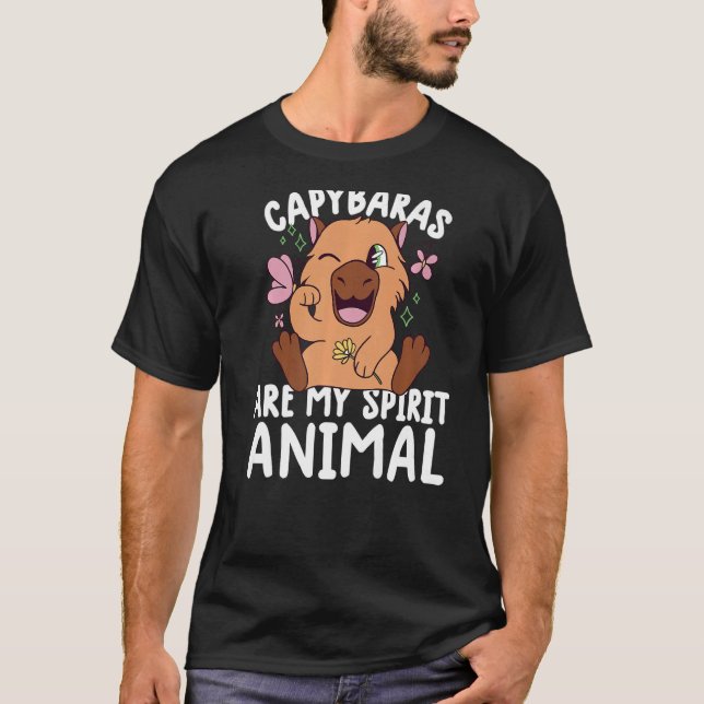 Kapybara är min sjöräddskjorta, konstiga kapybara t shirt (Framsida)