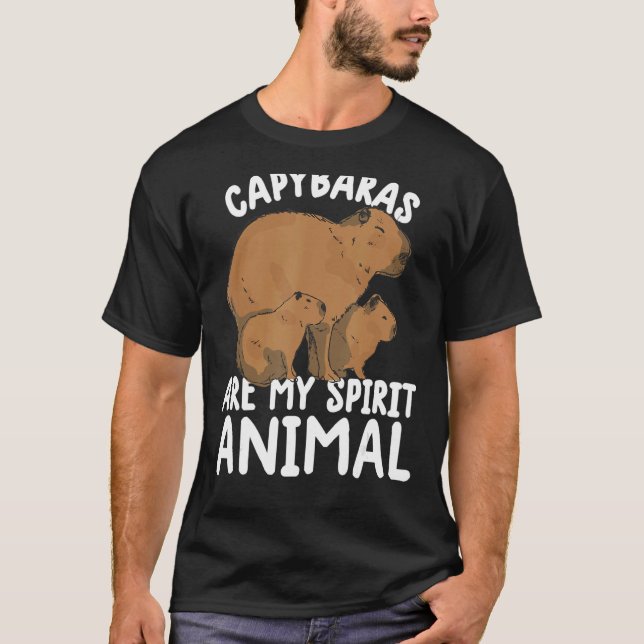 Kapybara är min sjöräddskjorta, konstiga kapybara t shirt (Framsida)