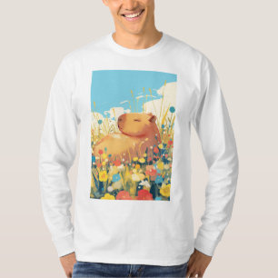 Kapybara i ett drömmarnas fält t shirt