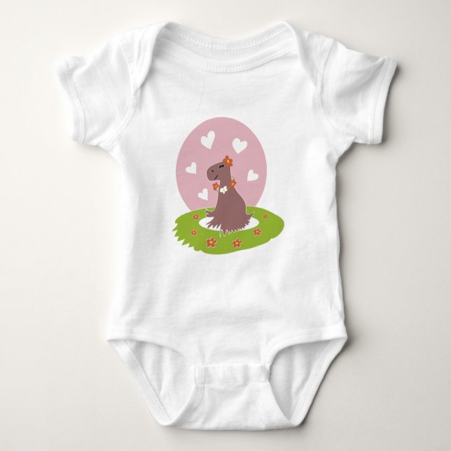 Kapybara i kärlek t-shirt (Framsida)