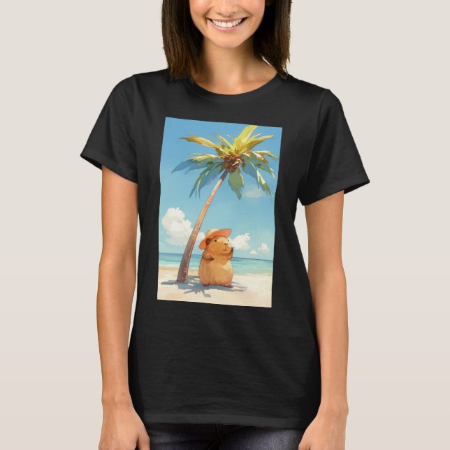 Kapybara i tropikerna t shirt (Framsida)