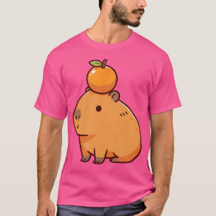 Kapybara med Orange på kapybara T Shirt