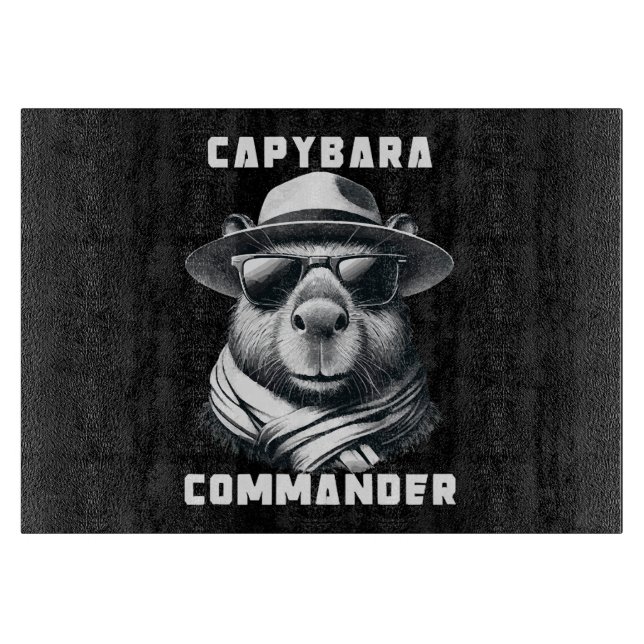 Kapybara Med Solglasögon Capy Kommendör (Framsidan)