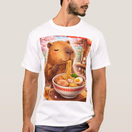 Kapybara njuter av Ramen T Shirt