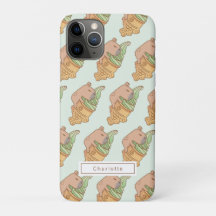 kapybara och matcha taiyaki glass mönster