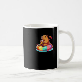 Kapybara på vaccinering Flytande med Svan-märke Kaffemugg