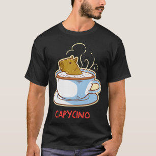 kapybara presenter, kapycino, cappuccino-kaffe, sö t shirt