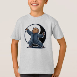Kapybara Tai Chi Mästare Yin Yang Kampsport T Shirt