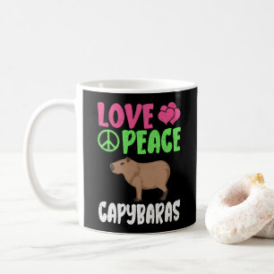 Kapybaras Cute Animals Capybara Älskare Kaffemugg