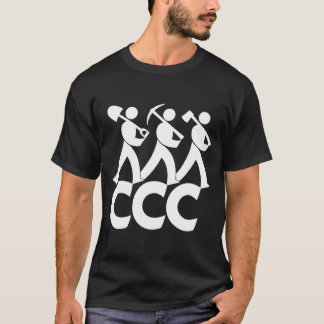 Kår CCC (B för ombyggnadAmerika civil beskydd T Shirt