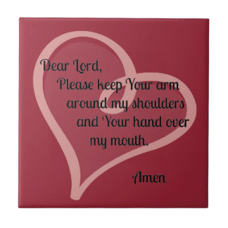 Kär Lord Hålla Din Beväpna Runt om… Kakelplatta