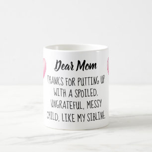 Kär mamma. Rolig Mug. Kaffemugg