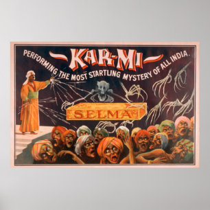 Kar-mi "All Indias mest påbörjade mysterium" Poster